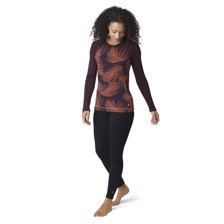 Smartwool Merino 250 Baselayer chandail de base à motif sunset coral femme live