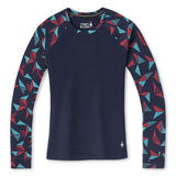 Smartwool Merino 250 Baselayer chandail de base à motif deep navy femme