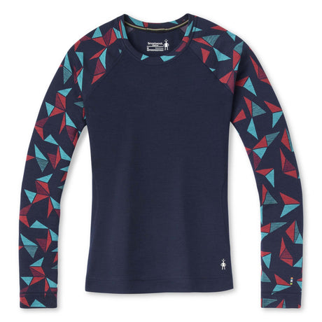 Smartwool Merino 250 Baselayer chandail de base à motif deep navy femme