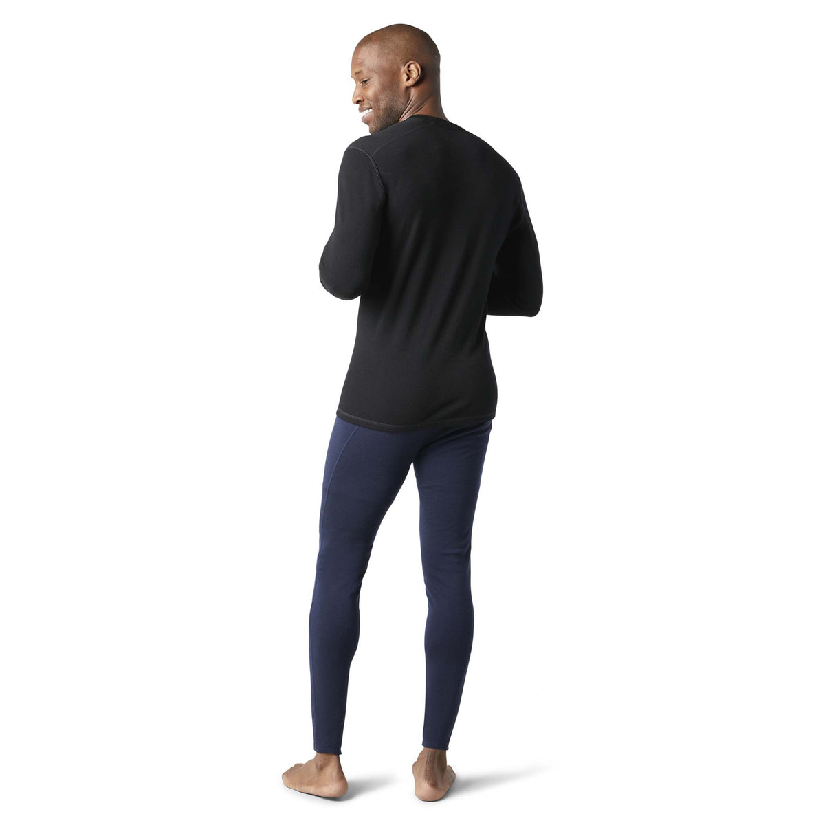 Smartwool Merino 250 Baselayer chandail col rond noir homme dos