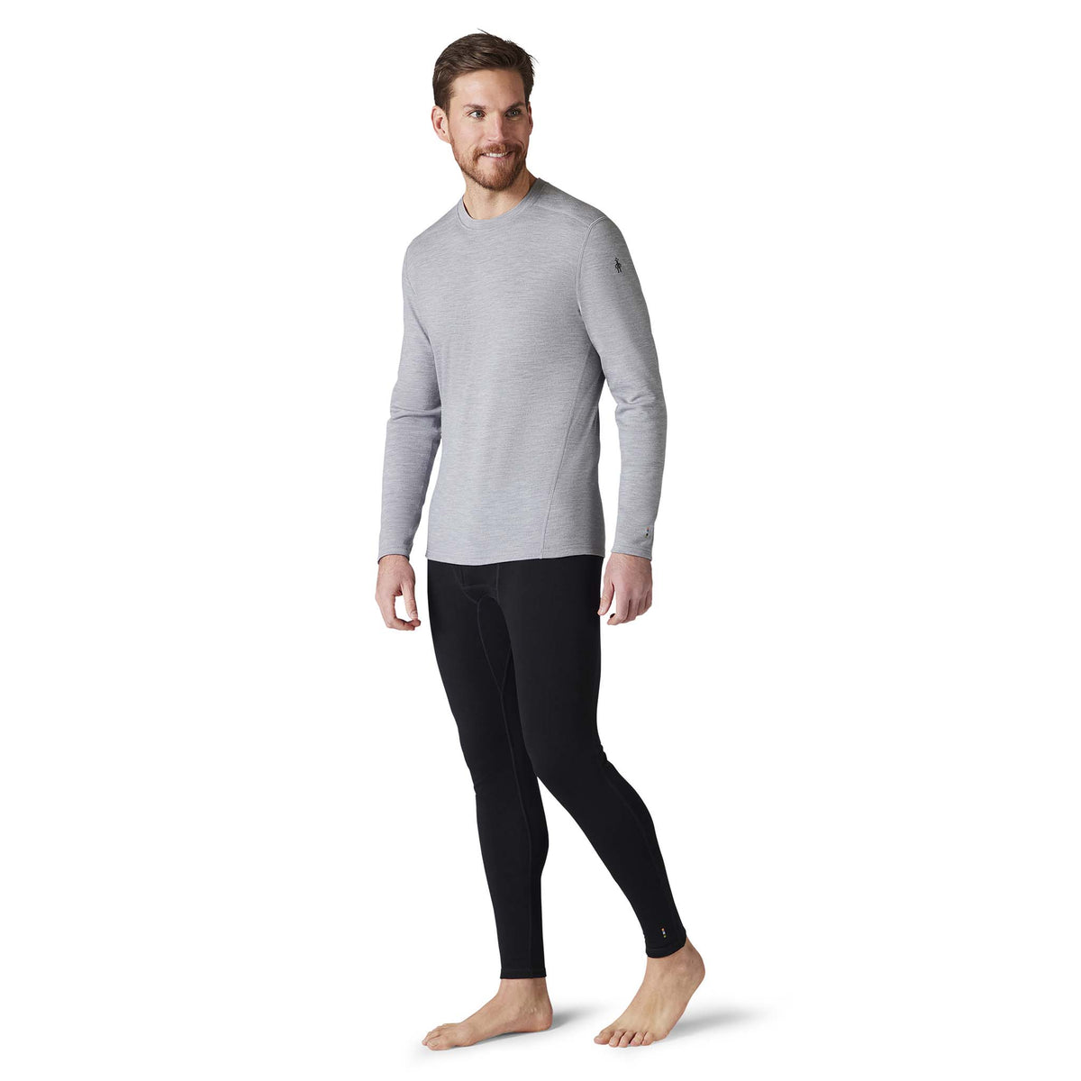 Smartwool Merino 250 Baselayer chandail col rond gris homme face