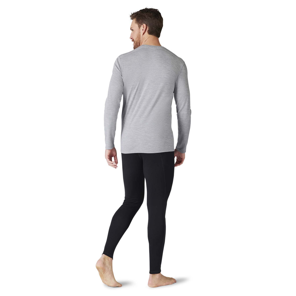 Smartwool Merino 250 Baselayer chandail col rond gris homme dos