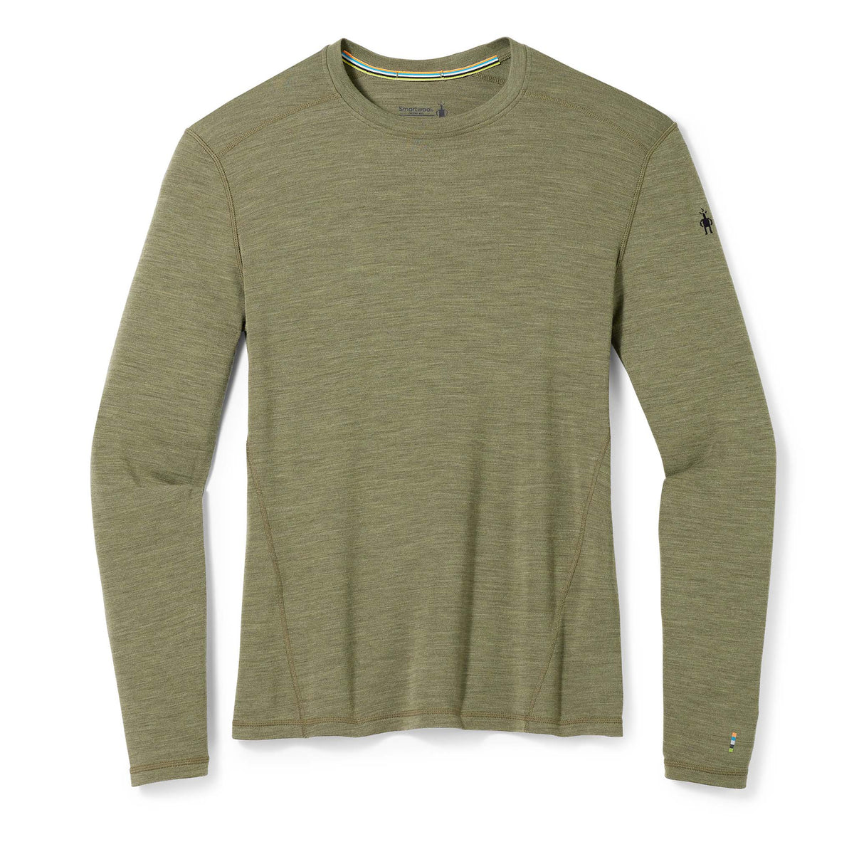 Smartwool Merino 250 Baselayer chandail col rond winter moss heather homme