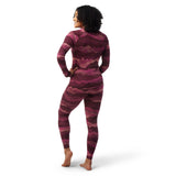 Smartwool Merino 250 Baselayer chandail de base à motif festive fuchsia mountain scape femme dos