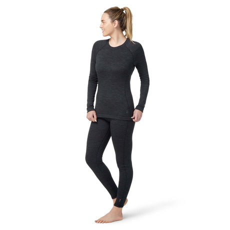 Smartwool Merino 250 Baselayer chandail de base à motif festive black dot femme face