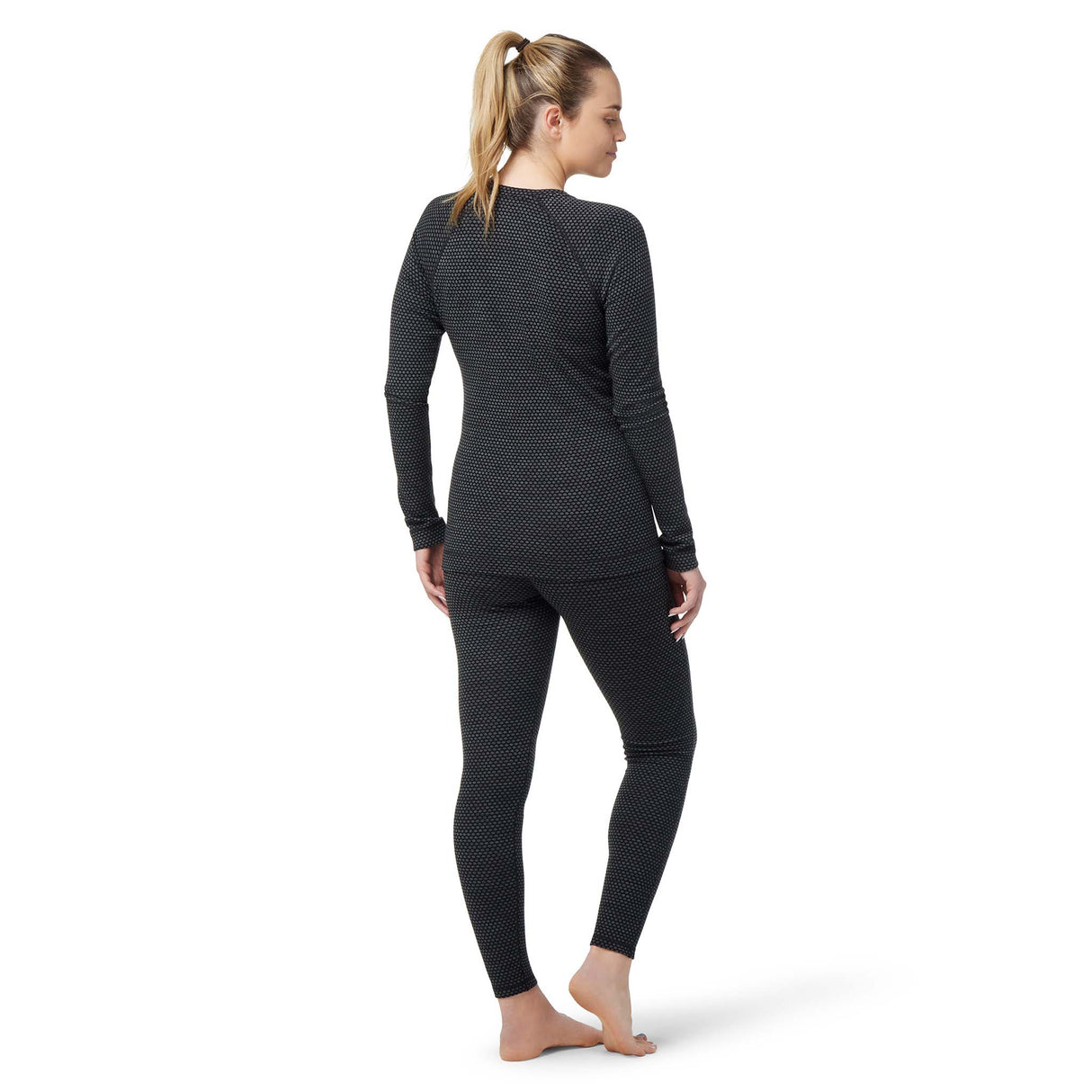 Smartwool Merino 250 Baselayer chandail de base à motif festive black dot femme dos