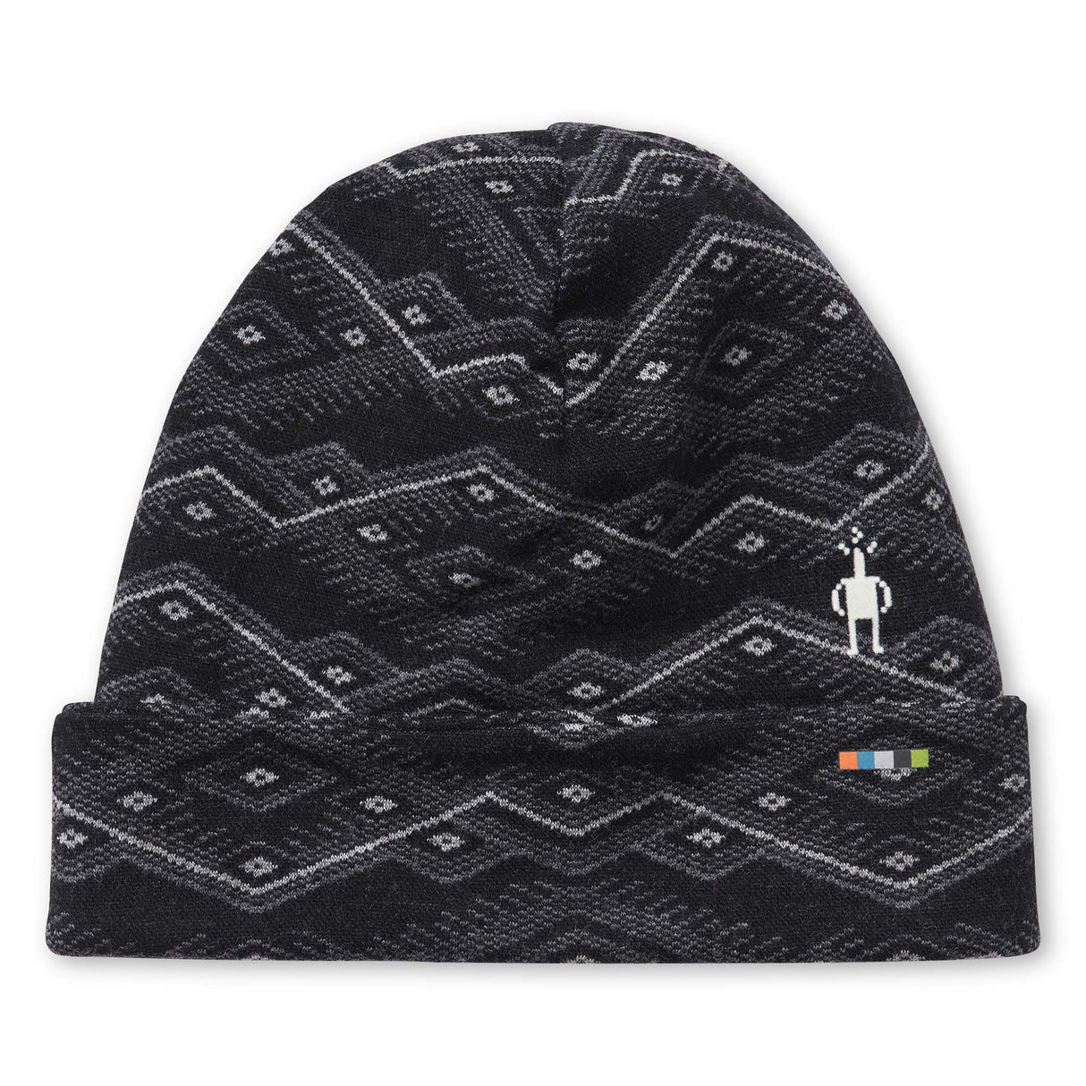 Tuque a revers black mountain Smartwool Merino 250 black mountain fairisle