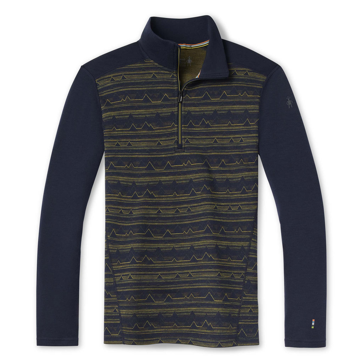 Smartwool Merino 250 Baselayer Pattern 1/4 Zip chandail deep navy homme