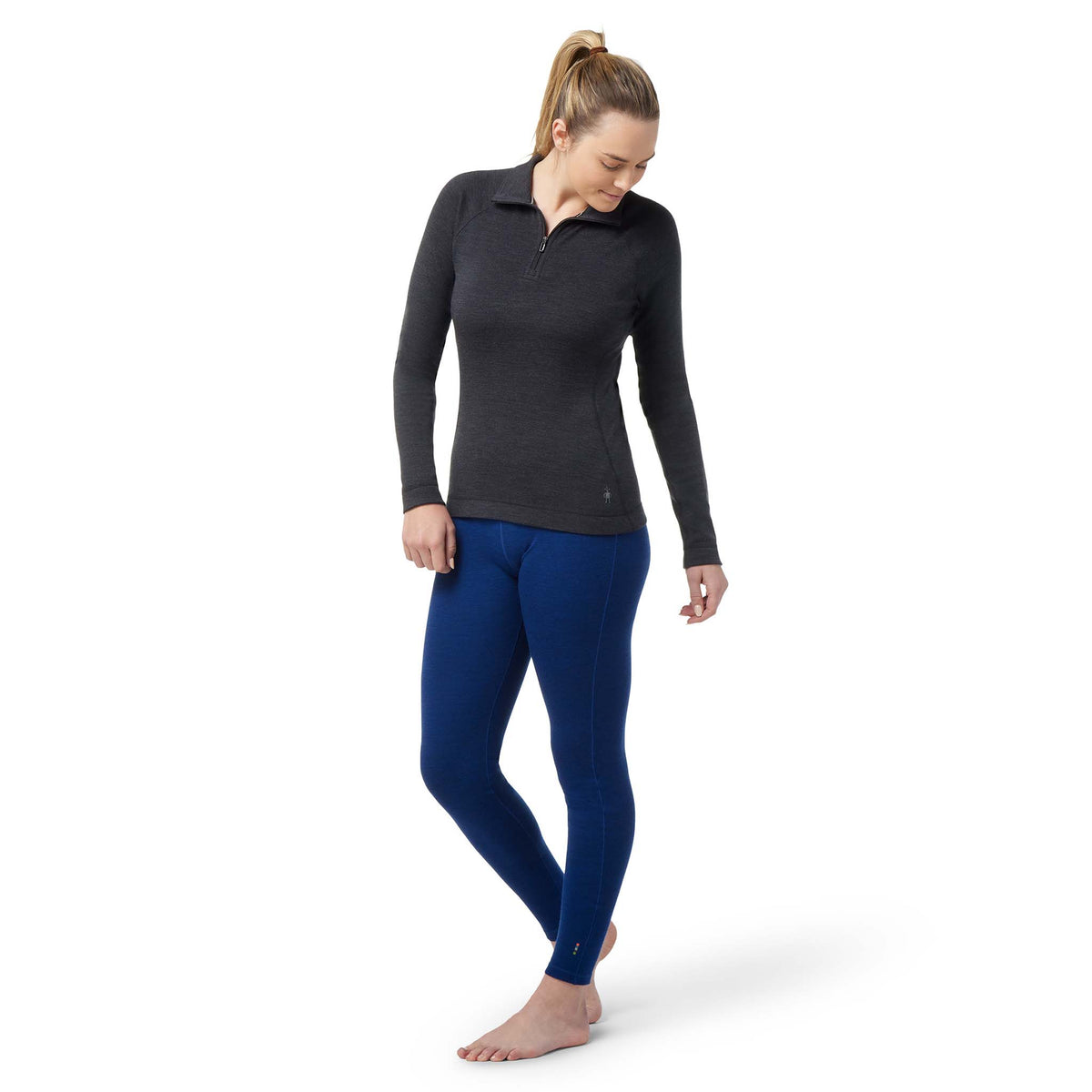 Smartwool Merino 250 chandail baselayer anthracite femme face