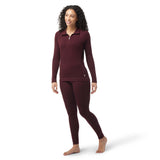 Smartwool Merino 250 chandail baselayer black cherry femme face