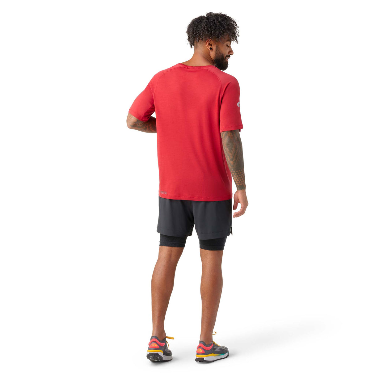 Smartwool Merino Sport 120 t-shirt à manches courtes homme rouge rythmique dos