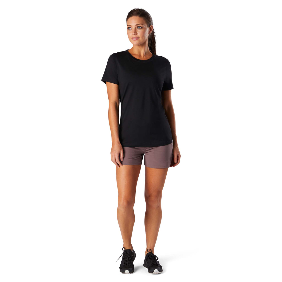 Smartwool Merino Sport 150 T-shirt noir femme face