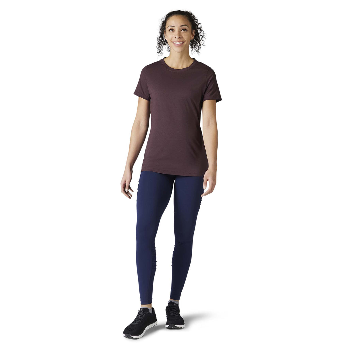 Smartwool Merino Sport 150 T-shirt manches courtes woodsmoke femme face