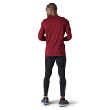 Smartwool Merino Sport 150 chandail tibetan red à logo à manches longues homme dos