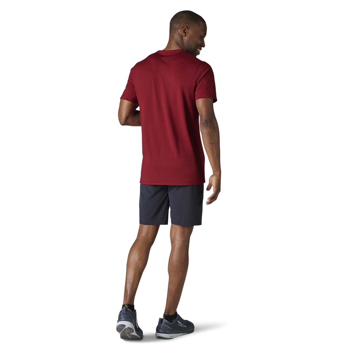 Smartwool Merino Sport 150 t-shirt à manches courtes tibetan red homme dos