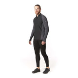 Smartwool Merino Sport 250 chandail coupe-vent quart zip noir homme face