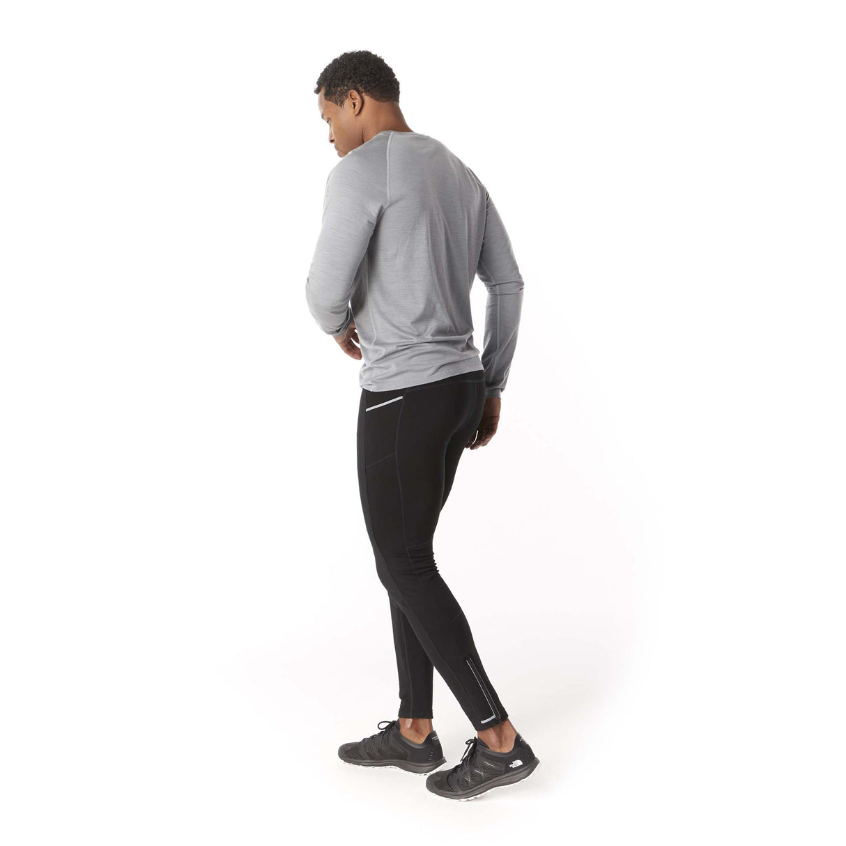 Smartwool Merino Sport Fleece Wind Tight legging coupe-vent noir homme dos