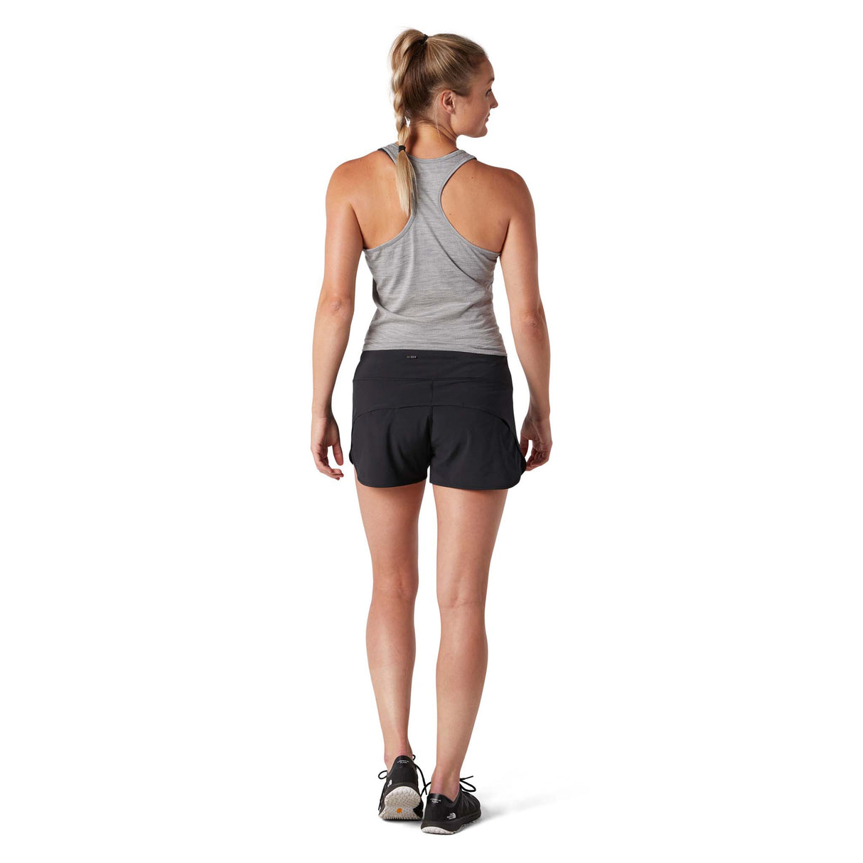 Smartwool Merino Sport Lined short doublé de course pour femme noir dos