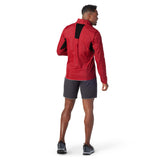 Smartwool Merino Sport Ultra Light Jacket manteau léger homme rythmic red dos
