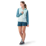 Smartwool Merino Sport Ultra Light veste à capuchon pour femme bleached aqua face