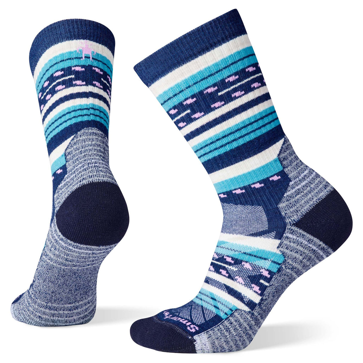 Smartwool Performance Hike Light Cushion chaussettes imprimées femme alpine blue