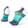 Smartwool Run Zero Cushion Stripe chaussettes basses de course femme blanc