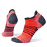 Smartwool Run Zero Cushion Stripe chaussettes basses de course femme bright coral