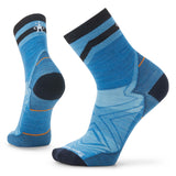 Smartwool Run Zero Cushion mi-chaussettes de course à motif homme - bleu neptune