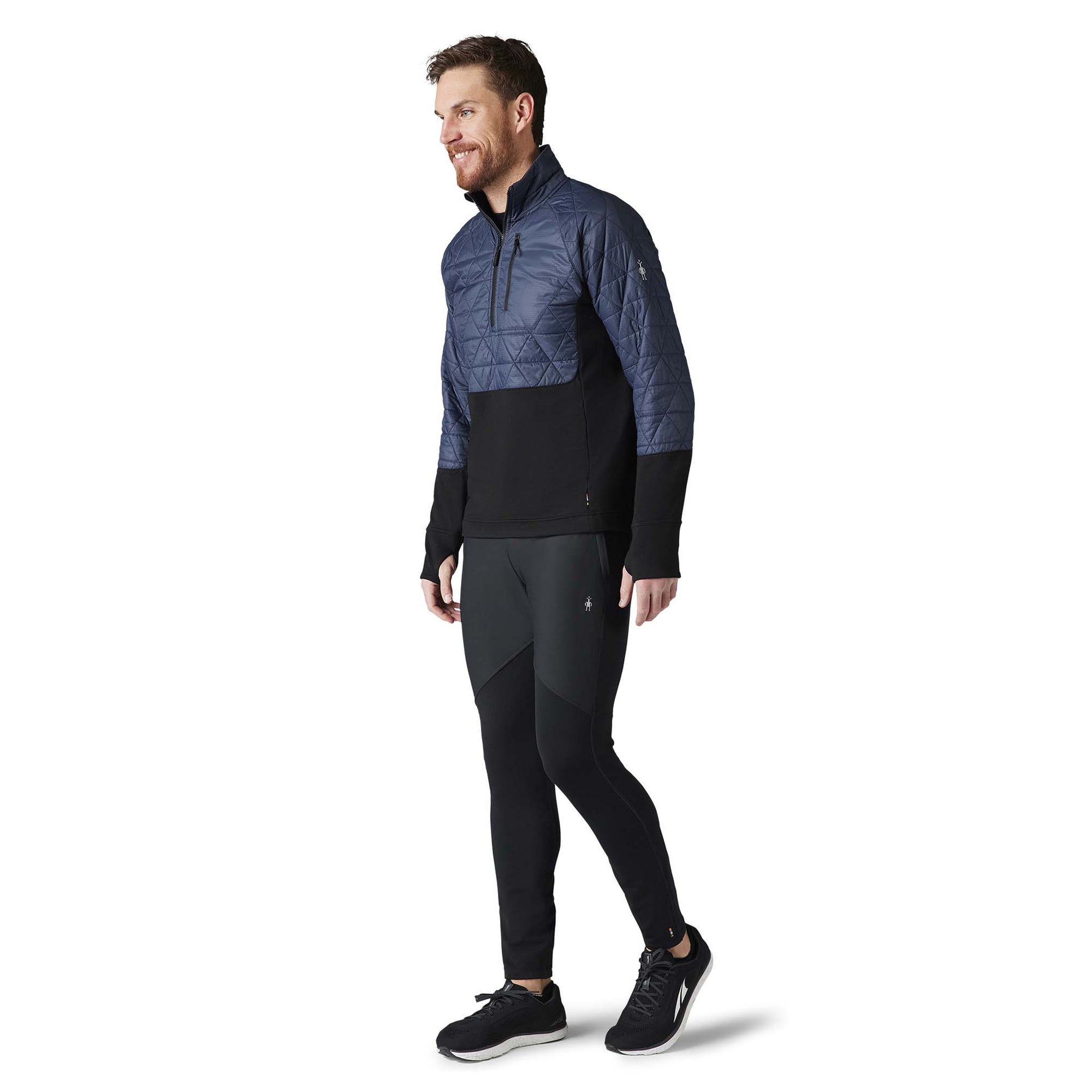 Smartwool Smartloft 60 Hybrid half zip jacket deep navy homme live