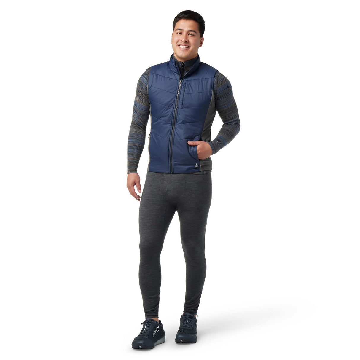 Smartwool Smartloft veste isolante sans manches bleu marine homme face