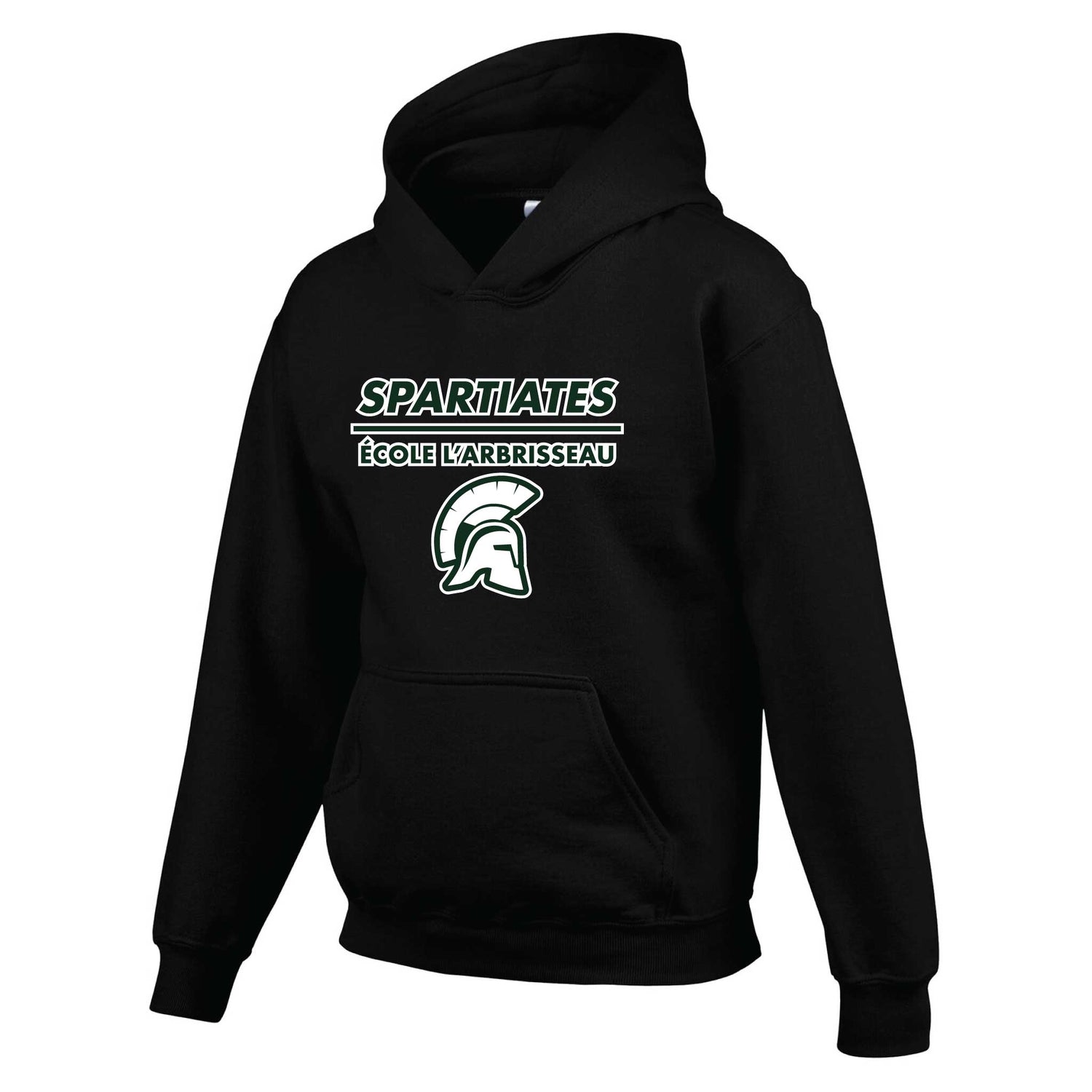 Soccer Sport Fitness Sweatshirt coton ouaté Spartiates de l'École L'Arbrisseau