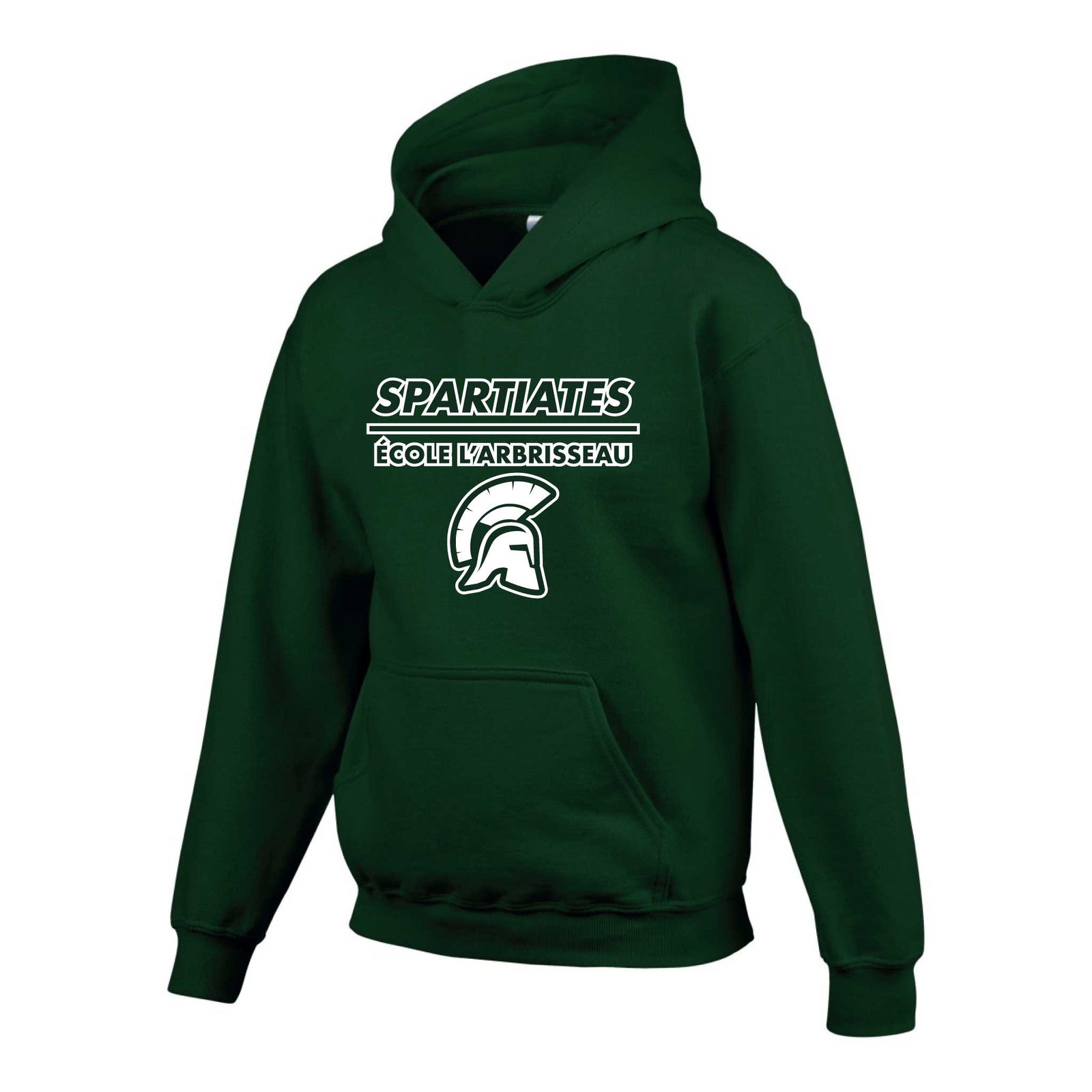 Soccer Sport Fitness Sweatshirt coton ouaté Spartiates de l'École L'Arbrisseau