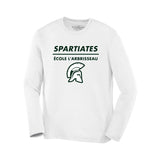 Soccer Sport Fitness T-shirt polyester à manches longues Spartiates de l'École L'Arbrisseau