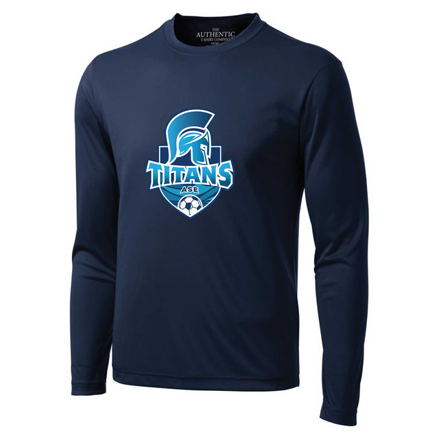 Soccer Sport Fitness T-shirt polyester manches longues Titans de l'Association de Soccer Escoumins