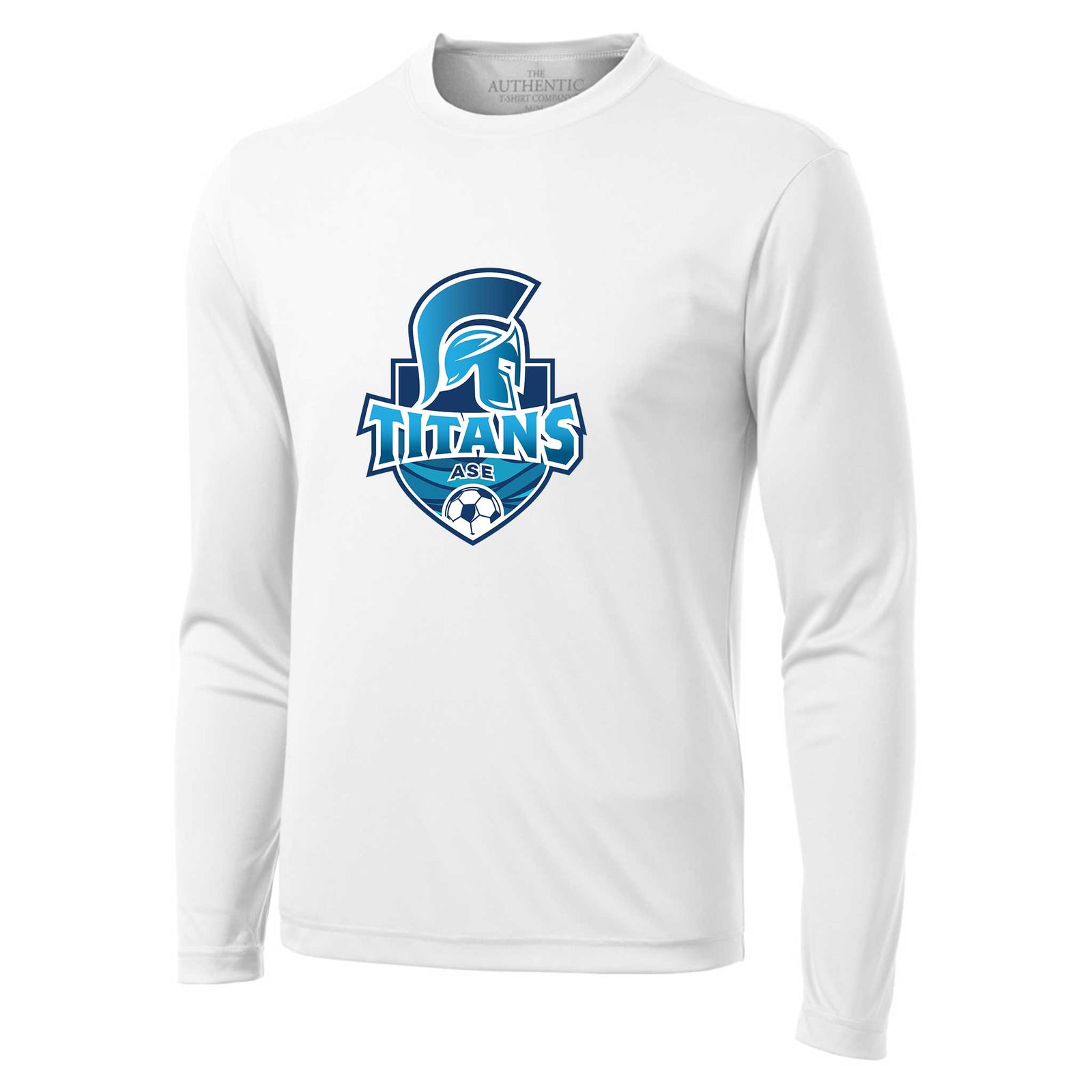 Soccer Sport Fitness T-shirt polyester manches longues Titans de l'Association de Soccer Escoumins