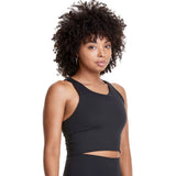 Champion Soft Touch Eco Crop Top camisole pour femme Noir angle 2