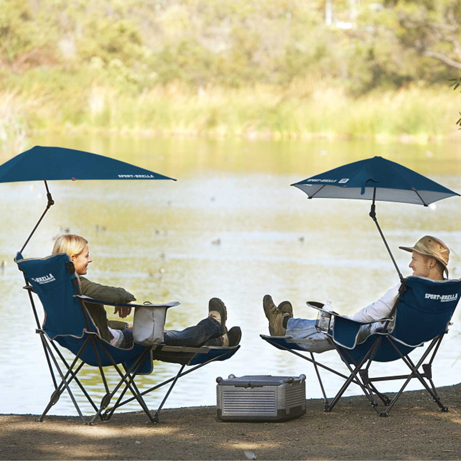 Sport-Brella Sklz Sport-Brella Recliner chaise-abri pour l'extérieur avec parasol