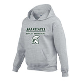 Sweatshirt coton ouaté Spartiates de l'École L'Arbrisseau - Gris