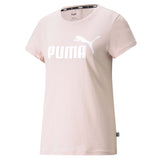 T-shirt rose Puma Essentials Logo Tee à manches courtes pour femme