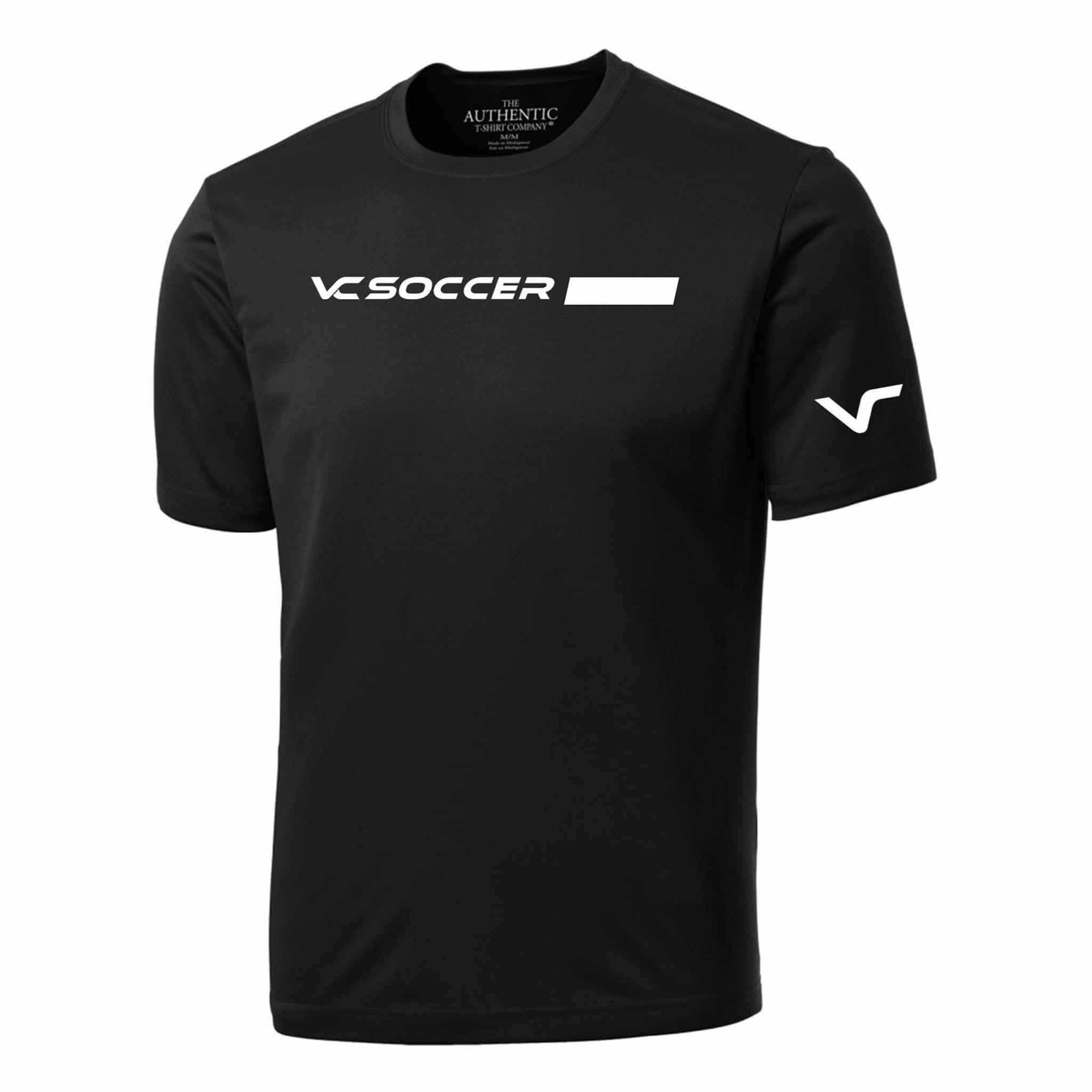 T-shirt sport manches courtes VC Soccer Noir