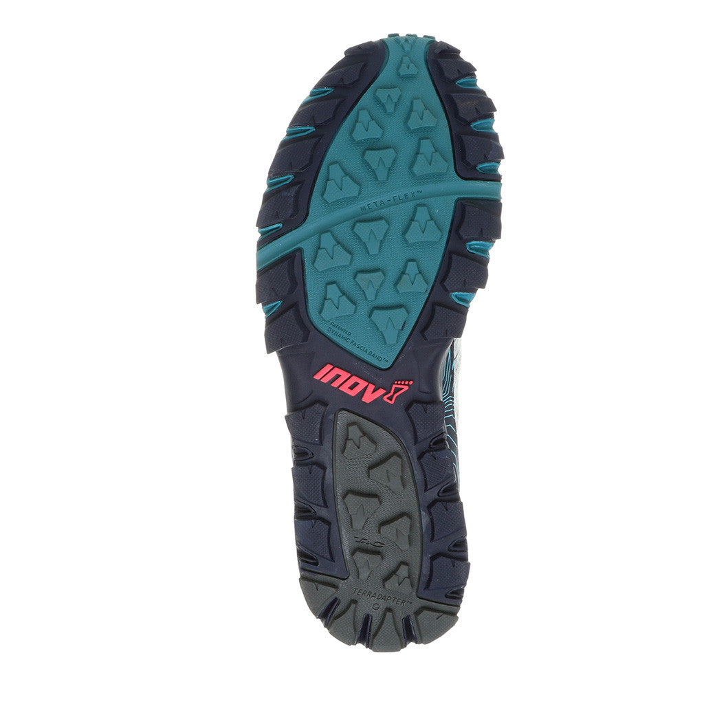 INOV-8 Trail Talon 250 chaussure de course a pied trail femme argent bleu semelle