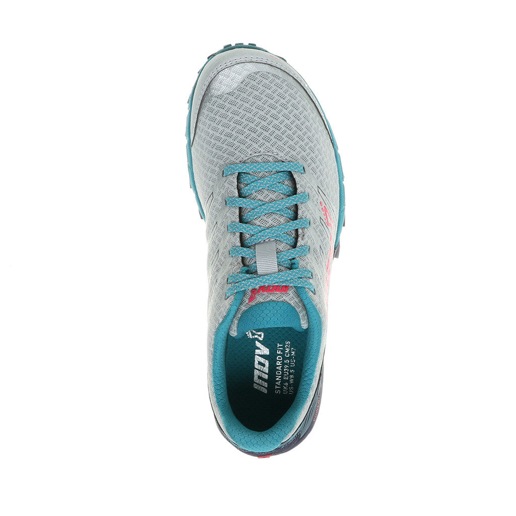 INOV-8 Trail Talon 250 chaussure de course a pied trail femme argent bleu uv