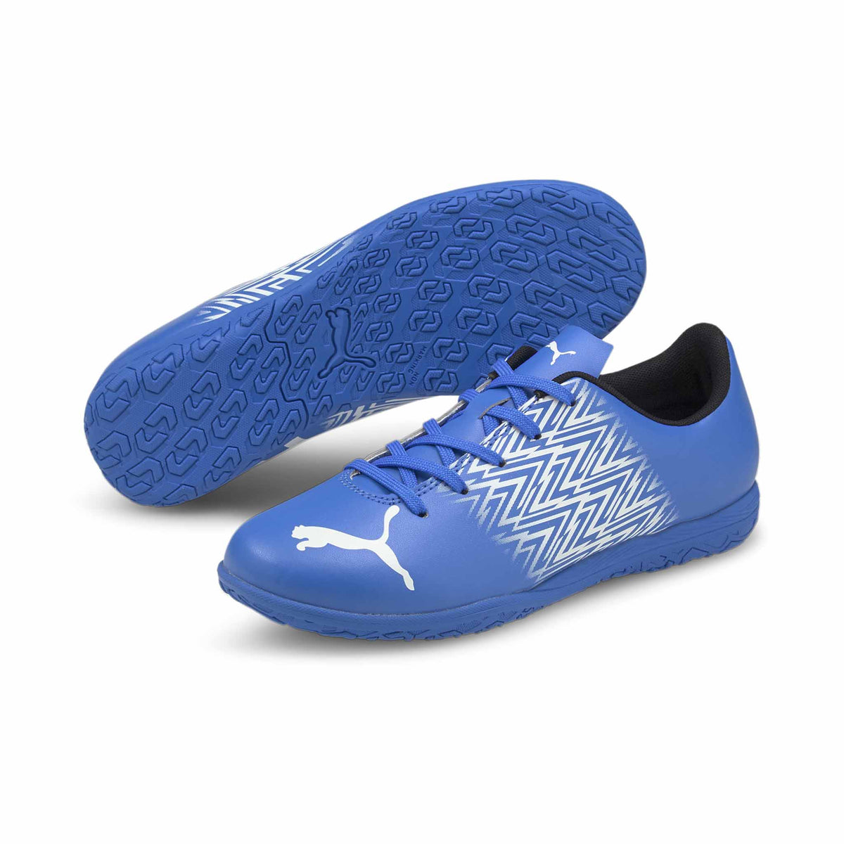 Puma Tacto IT Junior chaussure de soccer intérieur enfant- Bleu/Blanc - Paire