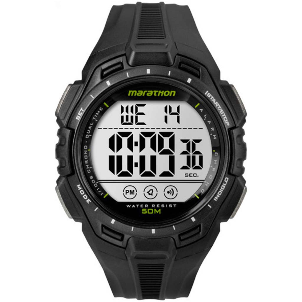 Timex Marathon digital sport watch black lime 