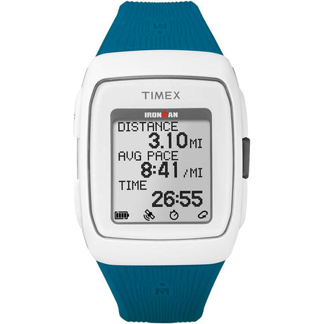 Timex Ironman® GPS montre sport blanc bleu Soccer Sport Fitness