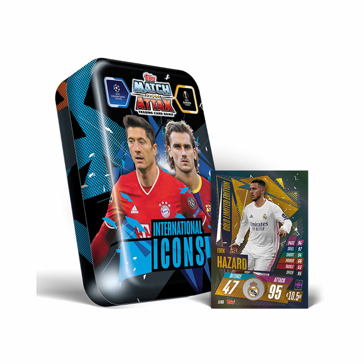 Topps Cartes de soccer Topps Match Attax International Icons Mega Tin