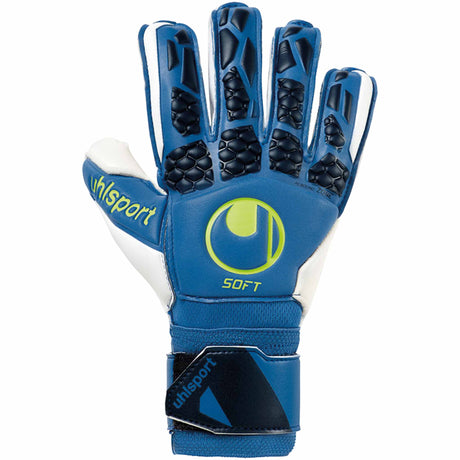 Uhlsport Hyperact Soft Flex Frame gants de gardien de soccerUhlsport Hyperact Soft Flex Frame gants de gardien de soccer - Bleu