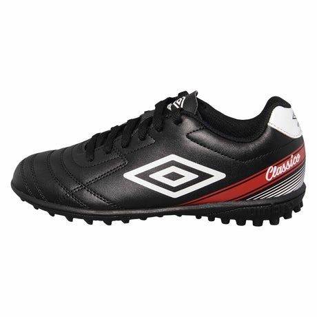 Umbro Classico X TF Junior chaussures de soccer turf noir blanc rouge enfant