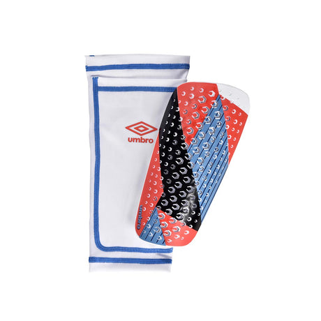 Umbro Vento Pro shin guard with sleeve red blue