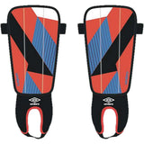 Umbro Neo Flexi Guard protège-tibias de soccer rouge bleu